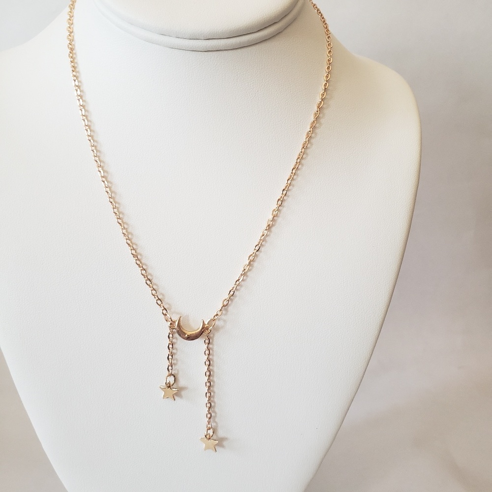 Moon and Stars Necklace
